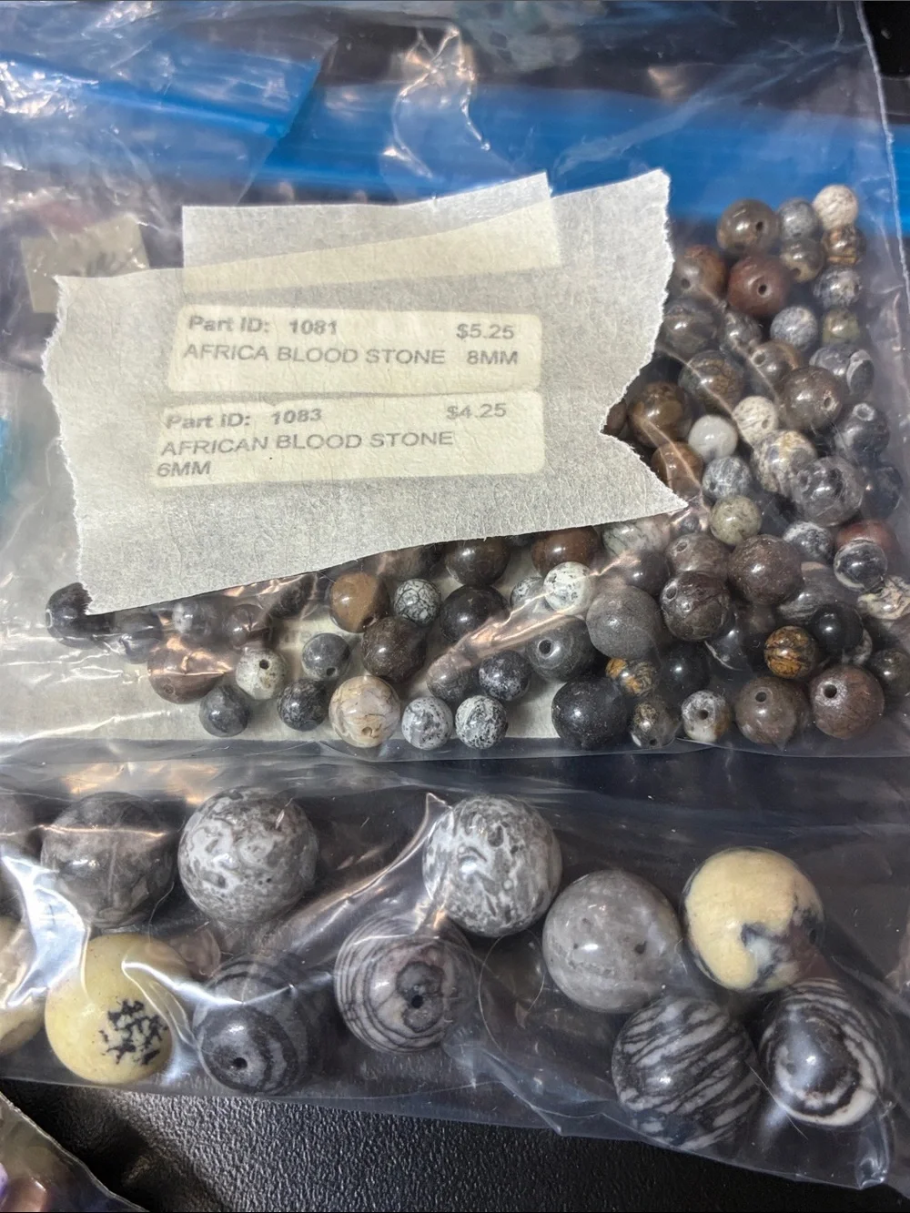 Assorted 2+ pounds of gemstone Bead Mix - Turquoise, blue, Green, Purple - Picture 7 of 16